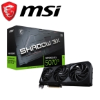(限搭245K整機)微星 RTX5070Ti 16G SHADOW 3X OC(2497MHz/1H3DP/30.3cm/三風扇)