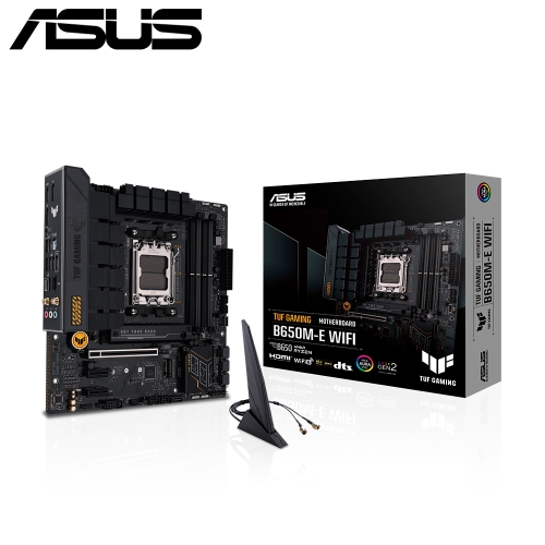 華碩 TUF GAMING B650M-E WIFI(M-ATX/2xM.2/4xSATA/LAN 2.5G+無線/註五年)