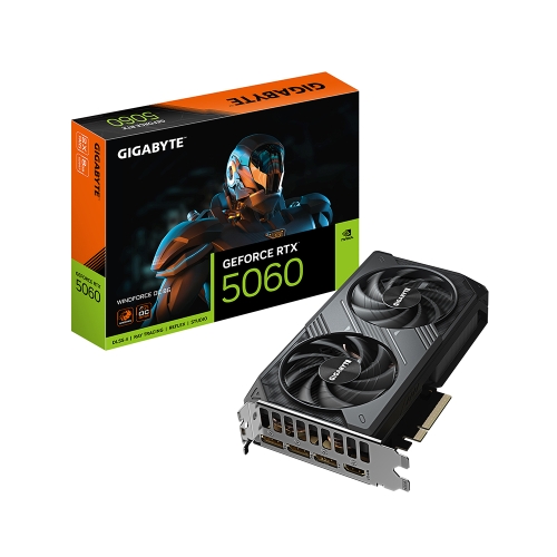 技嘉 N5060WF2OC-8GD RTX 5060 WINDFORCE 8G(2497MHz/8G GDDR7/1H3DP/19.9cm/雙風扇/註4年)